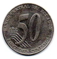 Equador - 2000 - 50 Centavos