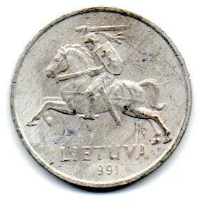 Lituânia - 1991 - 2 Centai