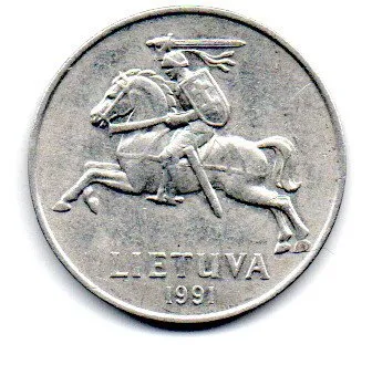 Lituânia - 1991 - 5 Centai