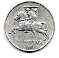 Lituânia - 1991 - 5 Centai