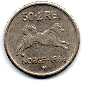 Noruega - 1966 - 50 Ore