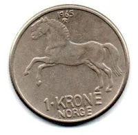 Noruega - 1964 - 1 Krone