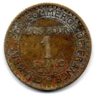 França - 1922 - 1 Franc