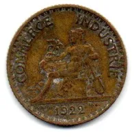 França - 1922 - 1 Franc - Foto 2