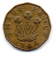 Reino Unido - 1944 - 3 Pence