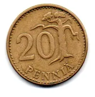 Finlândia - 1963 - 20 Pennia - Foto 2