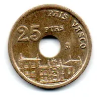 Espanha - 1993 - 25 Pesetas - Pais Vasco - Foto 2