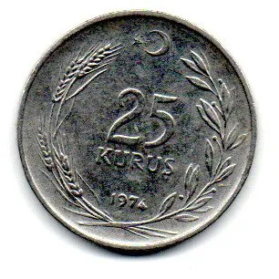 Turquia - 1974 - 25 Kurus
