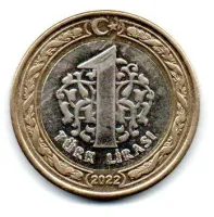 Turquia - 2022 - 1 Lira