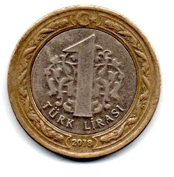 Turquia - 2018 - 1 Lira Imagem