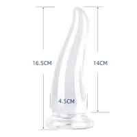 Plug Anal de Silicone com Ventosa 16 x 4,5cm - AP044 - Foto 2