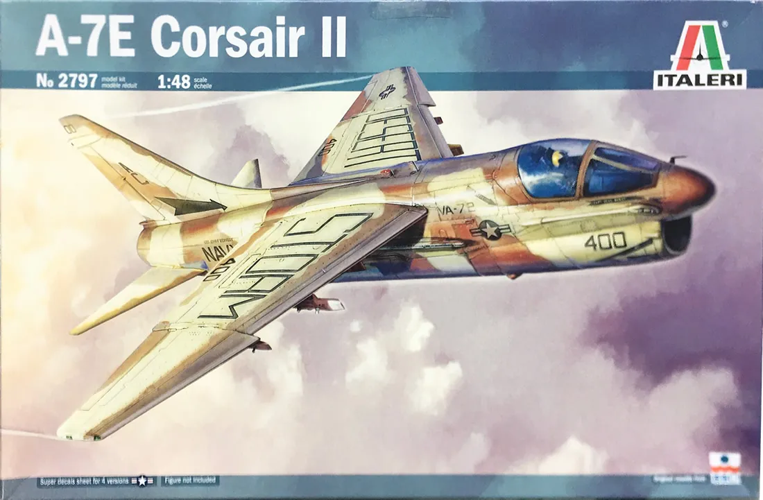 Avião A-7 E corsair II Kit Italeri 1/48 Plastimodelismo