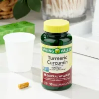 Turmeric Curcumin 500mg - 90 Un - Vegano Spring Valley Importado EUA - Foto 2