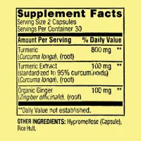 Turmeric Curcumin 1000mg - 60 Un - Vegano Spring Valley Importado - Foto 5