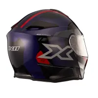 Capacete X 11 Turner Prisma articulado Azul Vermelho - Foto 2
