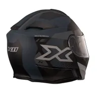 Capacete X 11 Turner Prisma articulado Cinza Fosco - Foto 2