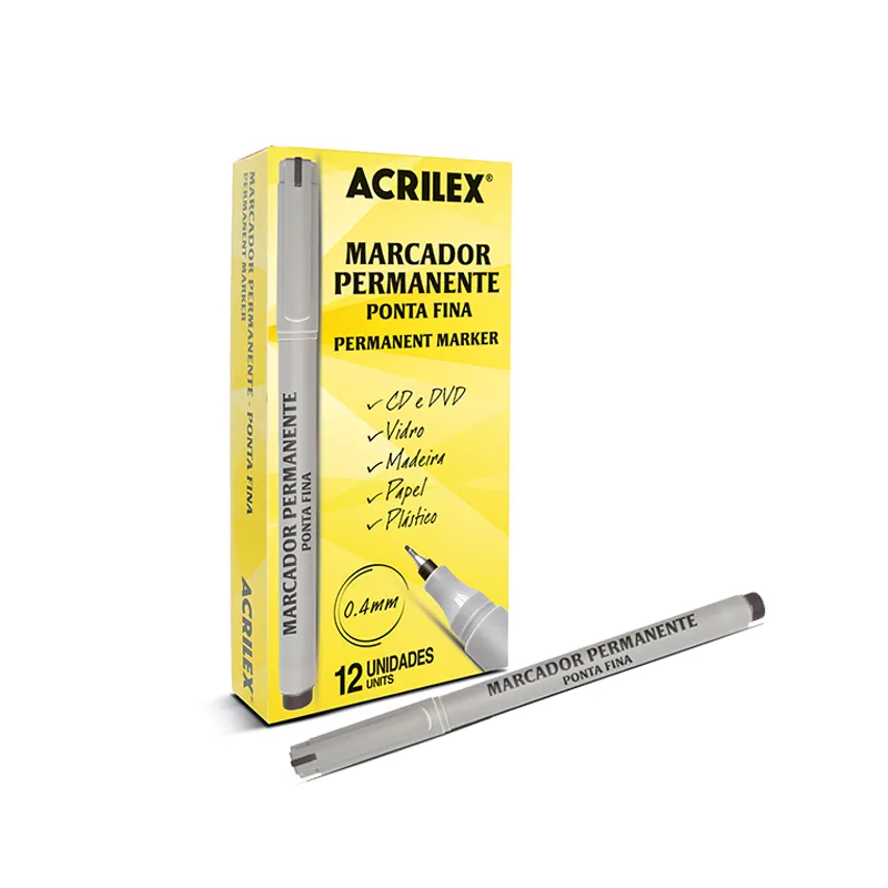 Caneta ponta fina para desenho em mapa