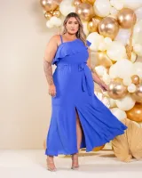 Vestido Longo Diva's Voga Azul - Foto 3