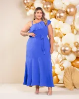 Vestido Longo Diva's Voga Azul - Foto 4