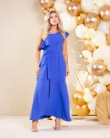 Vestido Longo Diva's Voga Azul - Foto 8