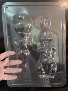 Forma de Acetato Exclusivo Coelho Luxo Gravata 