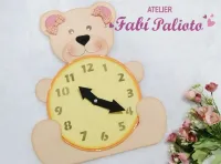 G1.517  Gabarito de Moldes em MDF Urso Relógio  - Coleção Ursos Encantados - Foto 2