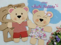 KIT04  Gabarito de Moldes em MDF  Coleção Ursos Encantados - Foto 2