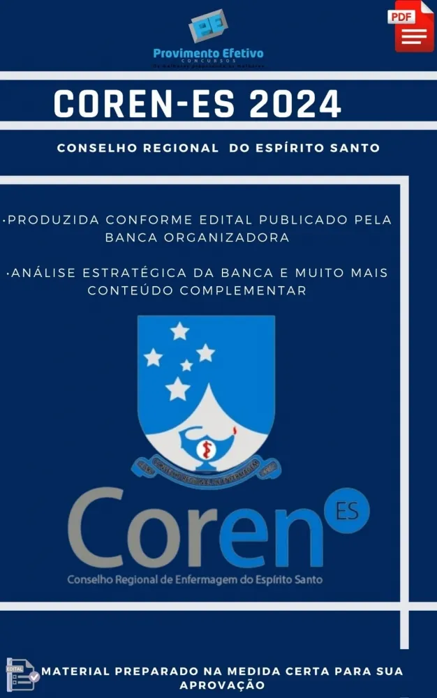 Apostila Enfermeiro Fiscal COREN ES Concurso 2024