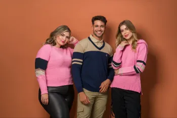 Blusa tricot mousse com listra braco GM 1385 Tam G - Foto 2