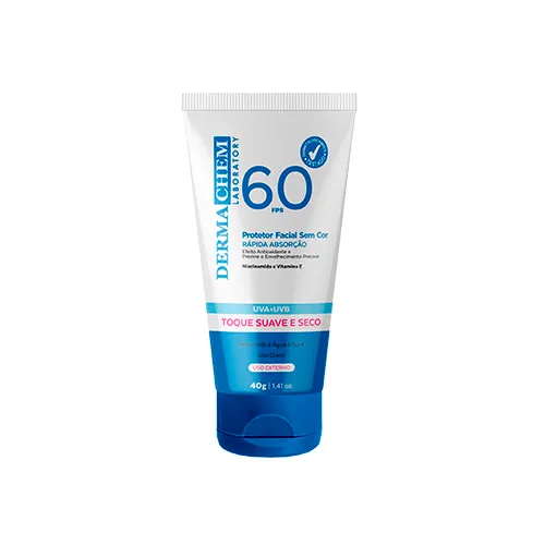 Protetor Solar Facial Sem Cor FPS 60