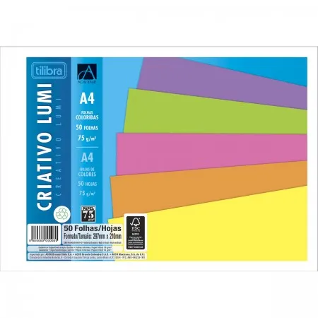 Caderno Colado Criativo A4 Lumi Académie 50F