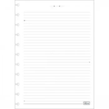 Refil p/ Tilidisco Universitário Pautado Decorado 80F - Foto 2