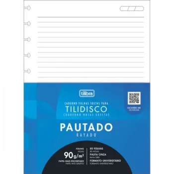 Refil p/ Tilidisco Universitário Pautado 80F