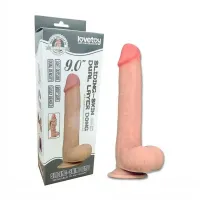 LOVETOY PRÓTESE REALÍSTICA COM ESCROTO E VENTOSA 24 X 4 CM - Foto 4