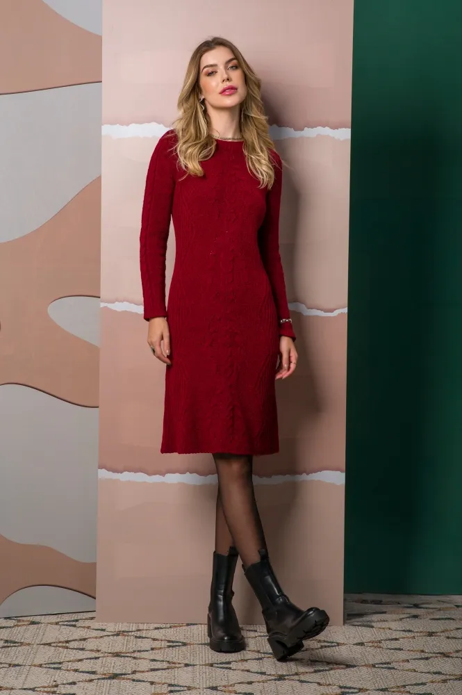 Vestido tricot mousse GM 1437 Tam M