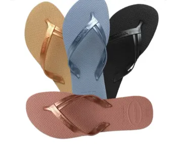 Havaianas Elegance Preto / Rosa Balé/ Dourado 
