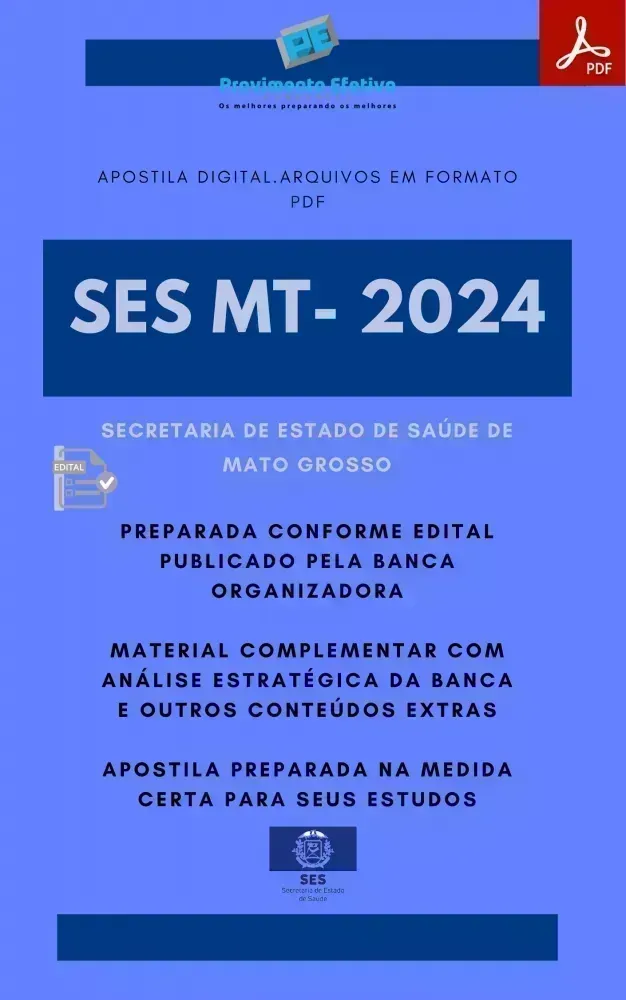 Apostila SES MT  Engenheiro Eletricista Ano 2024 Imagem