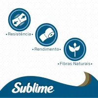 Sublime Papel Higiênico Folha Dupla 12 Rolos - Foto 3