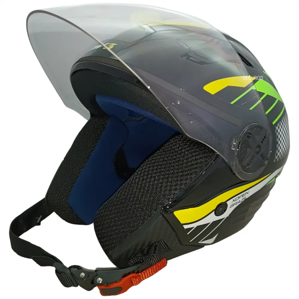Kiko Motos Peças Capacetes - Capacete FW3 X Open Paises Brazil Preto