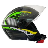 Capacete FW3  X Open Paises Brazil Preto  - Foto 4