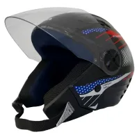 Capacete FW3  X Open Paises USA Preto  - Foto 3