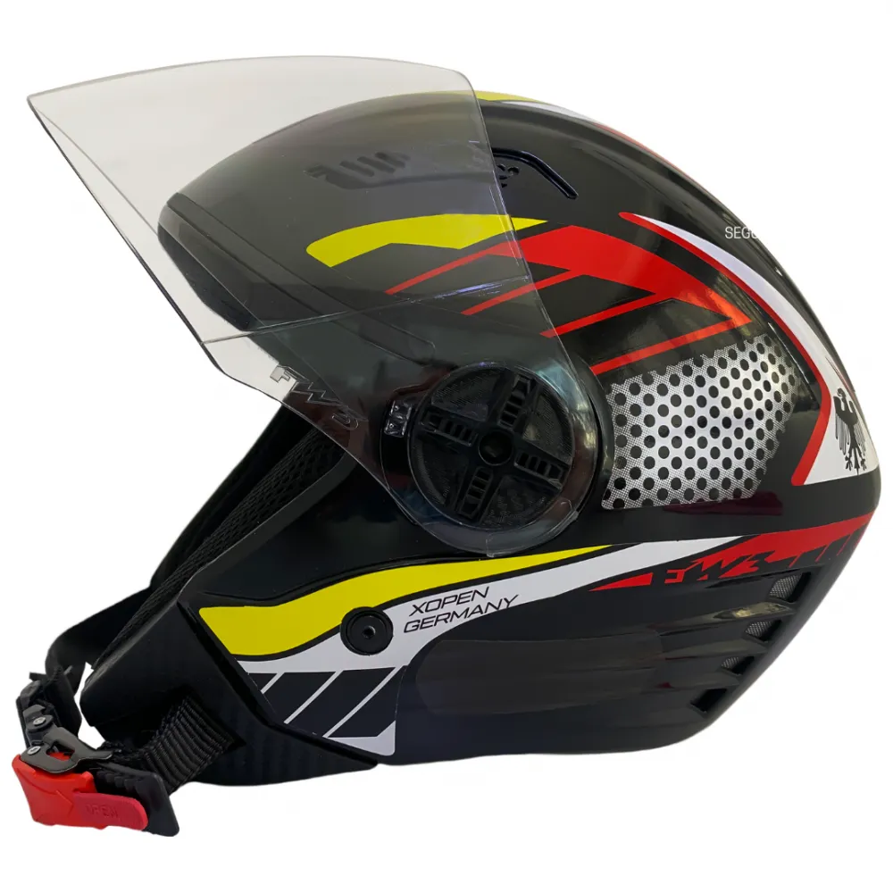 Kiko Motos Peças Capacetes - Capacete FW3 X Open Paises Germany Preto