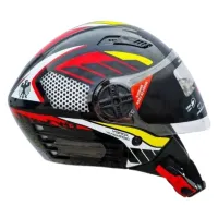 Capacete FW3  X Open Paises Germany Preto  - Foto 4