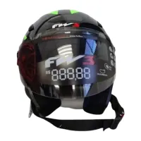 Capacete FW3  X Open Paises Italy Preto  - Foto 3