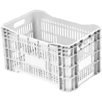 Caixa Plástica Gruplast Horti Frutti Branca 20kg  50L  5UN - Foto 2