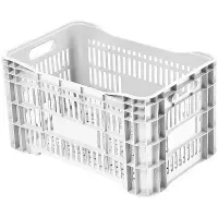 Caixa Plástica Gruplast Horti Frutti Branca 20kg  50L  10UN - Foto 2