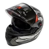 Capacete FW3 GTX Fox Grafite c/ Viseira Interna - Foto 2