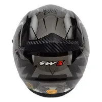Capacete FW3 GTX Fox Grafite c/ Viseira Interna - Foto 5