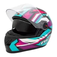 Capacete FW3 GTX Fox Tifany / Rosa c/ Viseira interna - Foto 2