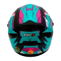 Capacete FW3 GTX Fox Tifany / Rosa c/ Viseira interna - Foto 5